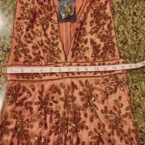 NBD X Revolve Irena Dress Bead and Sequin Embellishments Pink $268 - Picture 10 of 16